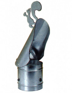 SOMBRERETE FIJO CHINO GALVANIZ