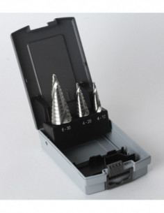 BROCA ESCALONADA HSS JGO 3 PZ