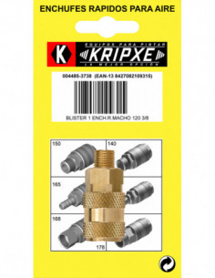 ENCHUFE RAPIDO MACHO BL.1