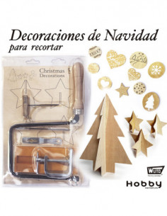 KIT MARQUETERIA NAVIDAD C/HTAS