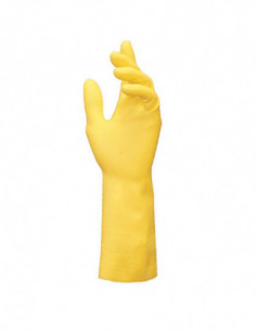 GUANTE LATEX INDUS FLOC AMARIL