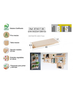 BALDA TETRIS PINO S/BARN