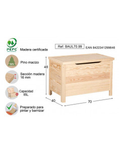 BAUL BASICO PINO S/BARN