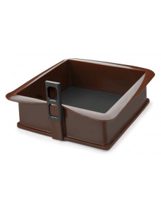 MOLDE SILICONA B/CRISTAL CUADR