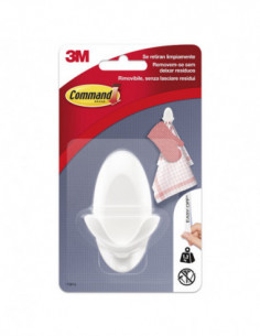 PERCHA ADHESIVA DOBLE BLANCA