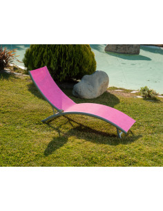 TUMBONA ALUMINIO ROSA 4P.