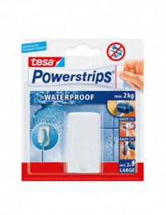 GANCHO PLASTICO BAÑOS BCO 2