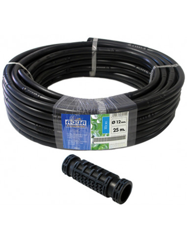 TUBERIA C/GOTEROS INTEGRADOS R/25 NEGRO