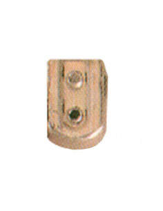 SOPORTE BARRA OVAL PLASTIC ORO 2