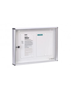 ARMARIO ANUNCIOS ALUM PLATA 2