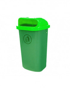 PAPELERA PLASTICO VERDE 2