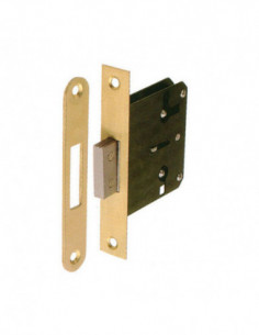 CERRADURA EMBUTIR LLAVE LATON 2