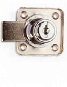 CERRADURA ARMARIO SOBREP CROMO 2