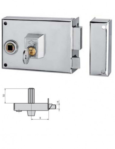 CERRADURA SOBREP DCHA ESMAL