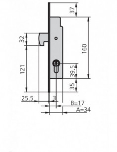 CERRADURA EMBUTIR MET HN 2