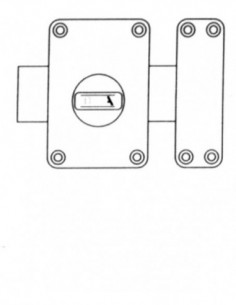 CERROJO SOBREPONER MADERA 2