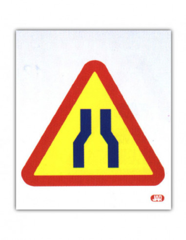 SEÑAL OBRA PLASTICO ESTRECHAM