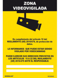 SEÑAL ZONA VIDEOVIGILADA 2