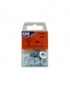 ARANDELA PLANA ZN C/19 PZS 2