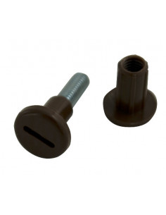 TORNIL+TUERCA UNION MARRON C/4 2