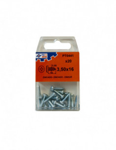 TORNILLO R/CHAP C/ALOM ZN C/20 2