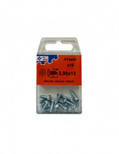 TORNILLO R/CHAP C/ALOM ZN C/16 2