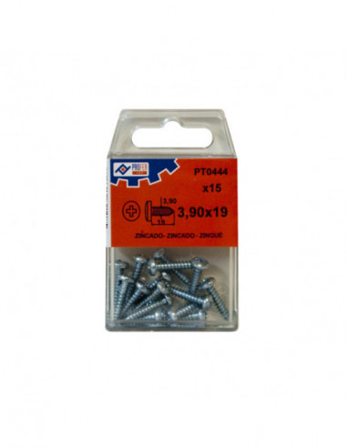 TORNILLO R/CHAP C/ALOM ZN C/15