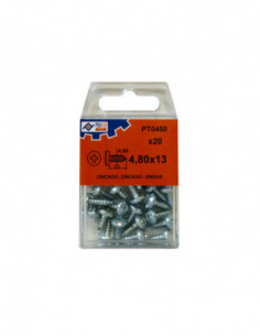 TORNILLO R/CHAP C/ALOM ZN C/20 2