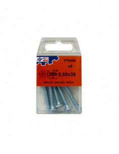 TORNILLO R/CHAP C/ALOM ZN C/5 2