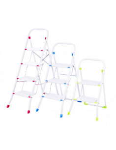 ESCALERA ACERO 2P PLEGAB C/BAR