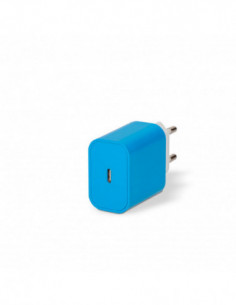 CARGADOR RED USB TIPO C AZUL