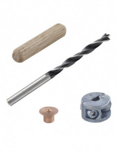 ESPIGA MADERA JG 25+BROCA+TOPE 2