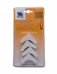 PIE PLAST ESTANT BL/4 P/35 BCO 2