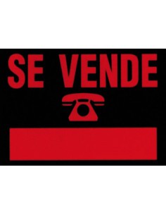 CARTEL PLAST SE VENDE ROJO 2