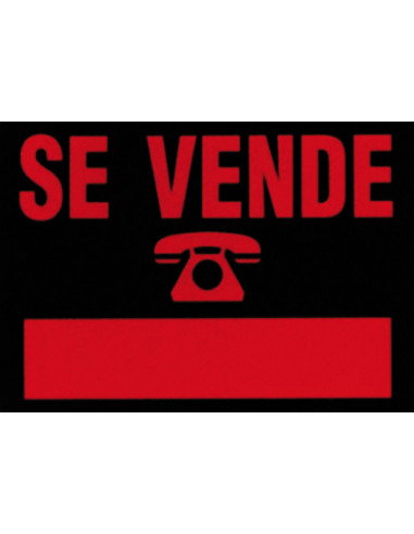 CARTEL PLAST SE VENDE ROJO