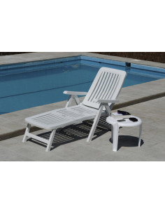 CAMA TUMBONA RESINA BLANCA