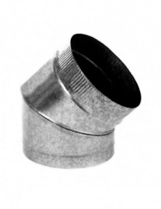 CODO ESTUFA GALVANIZADO 45º 2