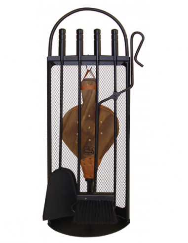 JUEGO CHIMENE 4 PZA ARCO-MALLA