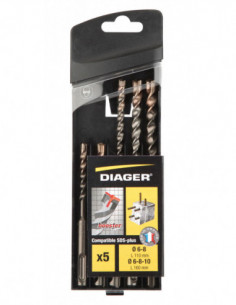 BROCA SDS PLUS JGO 5 PZS 2