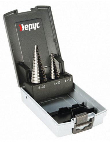 BROCA ESCALONADA HSS JGO 2 PZ