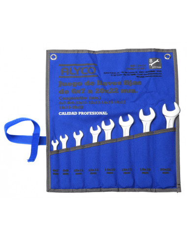 LLAVE FIJA PLANA JGO 12 PZA