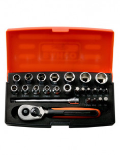 LLAVE VASO JGO 25 PZ+CARRACA 2