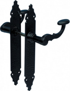 MANILLA NEGRO M. C/PLACA JGO 2