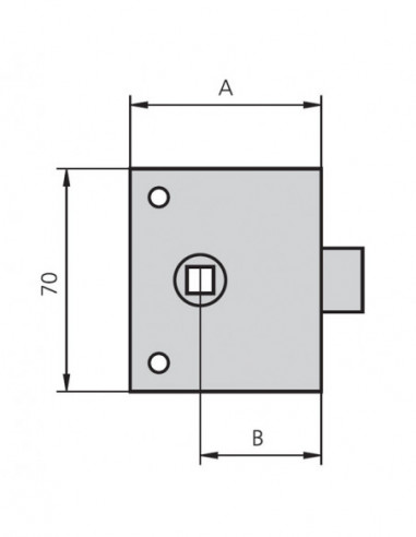 PICAPORTE SOBREPONER ESMALT 8MM