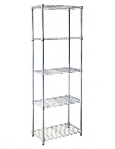 ESTANTERIA CROMADA STYLO 5 B.