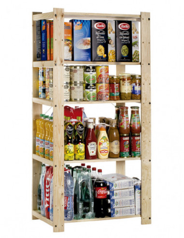 ESTANTERIA MADERA LAMAS 5/B