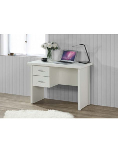 MESA ESCRITORIO BLANCA 2 CAJON