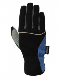 GUANTE CUERO ELASTANO NEGRO 2