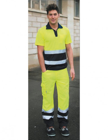 POLO A.VISIBILIDAD AMAR/MARINO