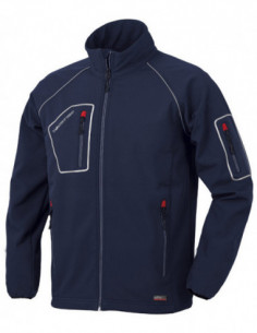 CHAQUETA SOFTSHELL 4B AZUL 2